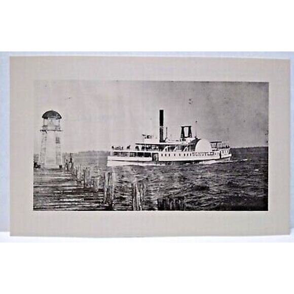 Other - Ship Boat Postcard Seneca Lake Langdon Schuyler William Reed Gordon 1979 Unused